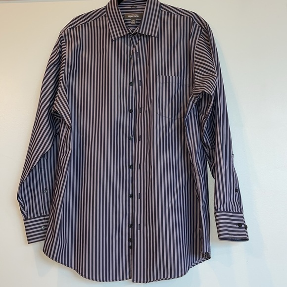 KENNETH COLE REACTION - Men’s Dress Shirt - Size L - Non-iron - Regular-fit. - Picture 4 of 7